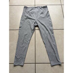 Danskin Leggings Women’s Medium Grey Microstripe Pockets Size Large